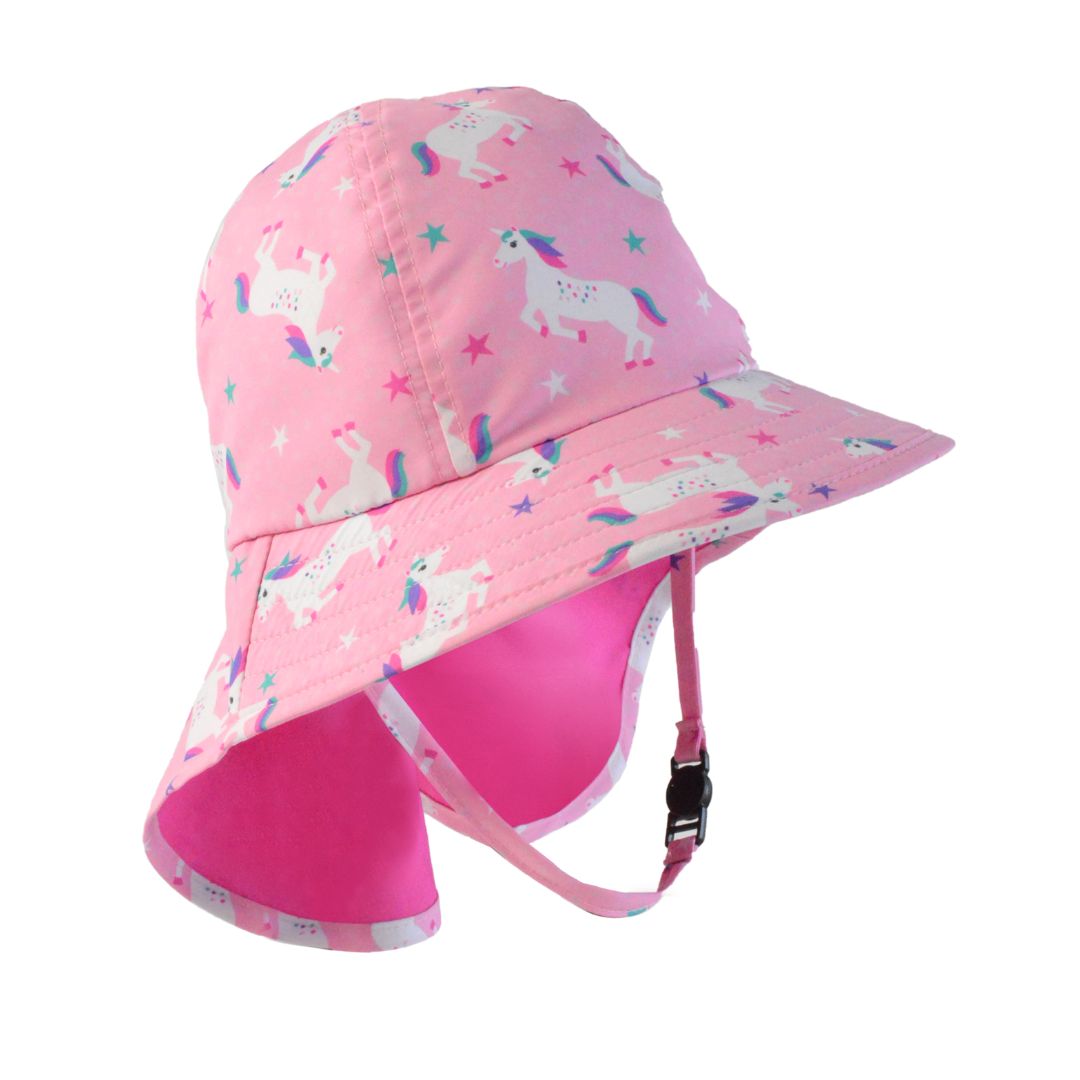 Αντηλιακό Cape Καπέλο 6-24μηνών UPF50 Sunhat Unicorn Zoocchini ZOO15056 (Μέγεθος: 6-24 Μηνών) - Zoocchini - ZOO15056-6-24M