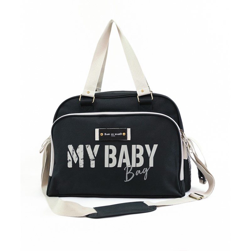 Baby on Board Paris Τσάντα 30x22x42εκ. Με Αλλαξιέρα Tote Bag Simply Noir BoB Paris BOB-216710_100 (Χρώμα: Μαύρο) - Baby on Board Paris - BOB-216710_100