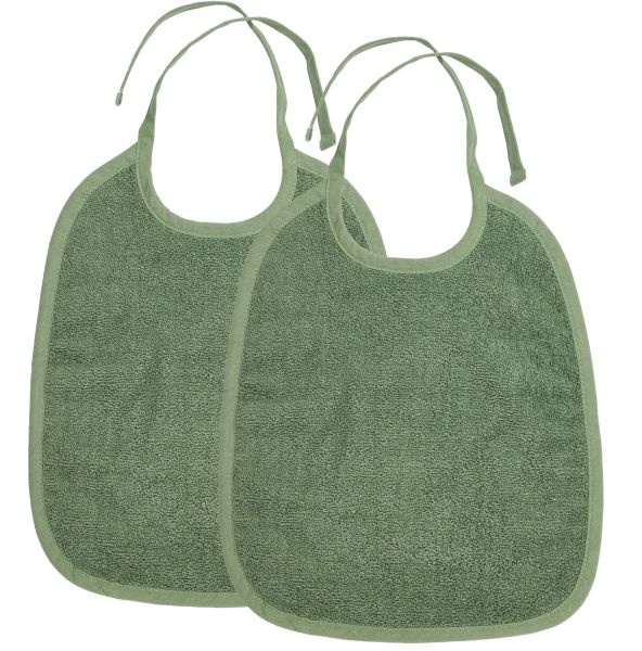 Meyco Σαλιάρες Σετ 2τμχ Βαμβακερές Forest Green Meyco MEY-611232 (Ύφασμα: Βαμβάκι 100%, Χρώμα: Πράσινο ) - Meyco - MEY-611232
