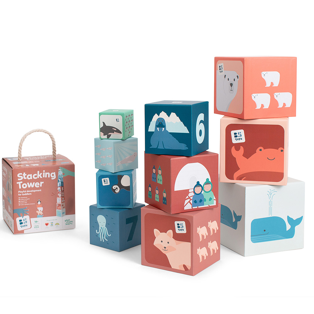 Bs Toys Πύργος Στοίβαξης Ζώα Αρκτικής BS Toys GA491 - Bs Toys - GA491