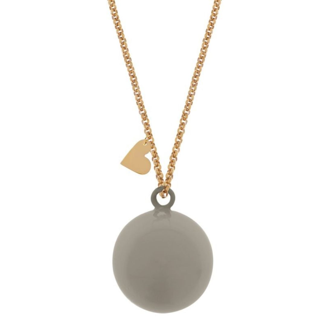 Μενταγιόν Εγκυμοσύνης Ανοξείδωτο Ατσάλι 110εκ. Bola Feline Creme Proud Mama PM-652 (Χρώμα: Κρεμ, Υλικό: Ατσάλι) - Proud mama - PM-652