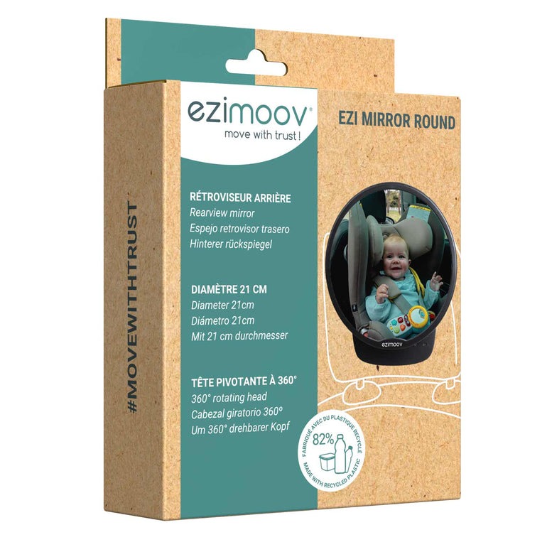 ezimoov Παιδικός Καθρέπτης Αυτοκινήτου 21x21εκ. Round Mirror EZ-1105 - ezimoov - EZ-1105