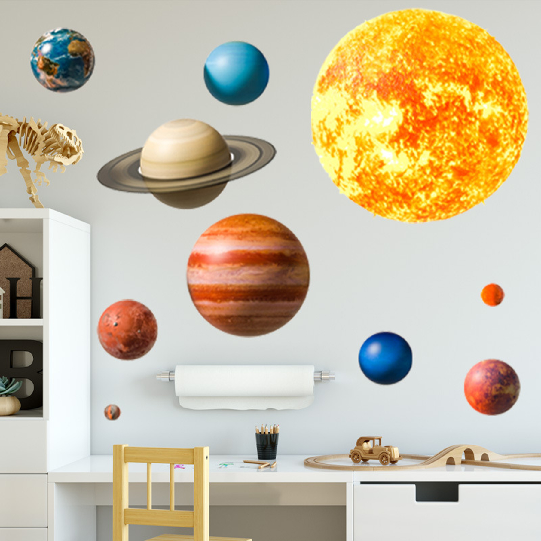 Sipo Αυτοκόλλητα Τοίχου Planets 91x72εκ. Sipo SIP-WS63039 - Sipo - SIP-WS63039
