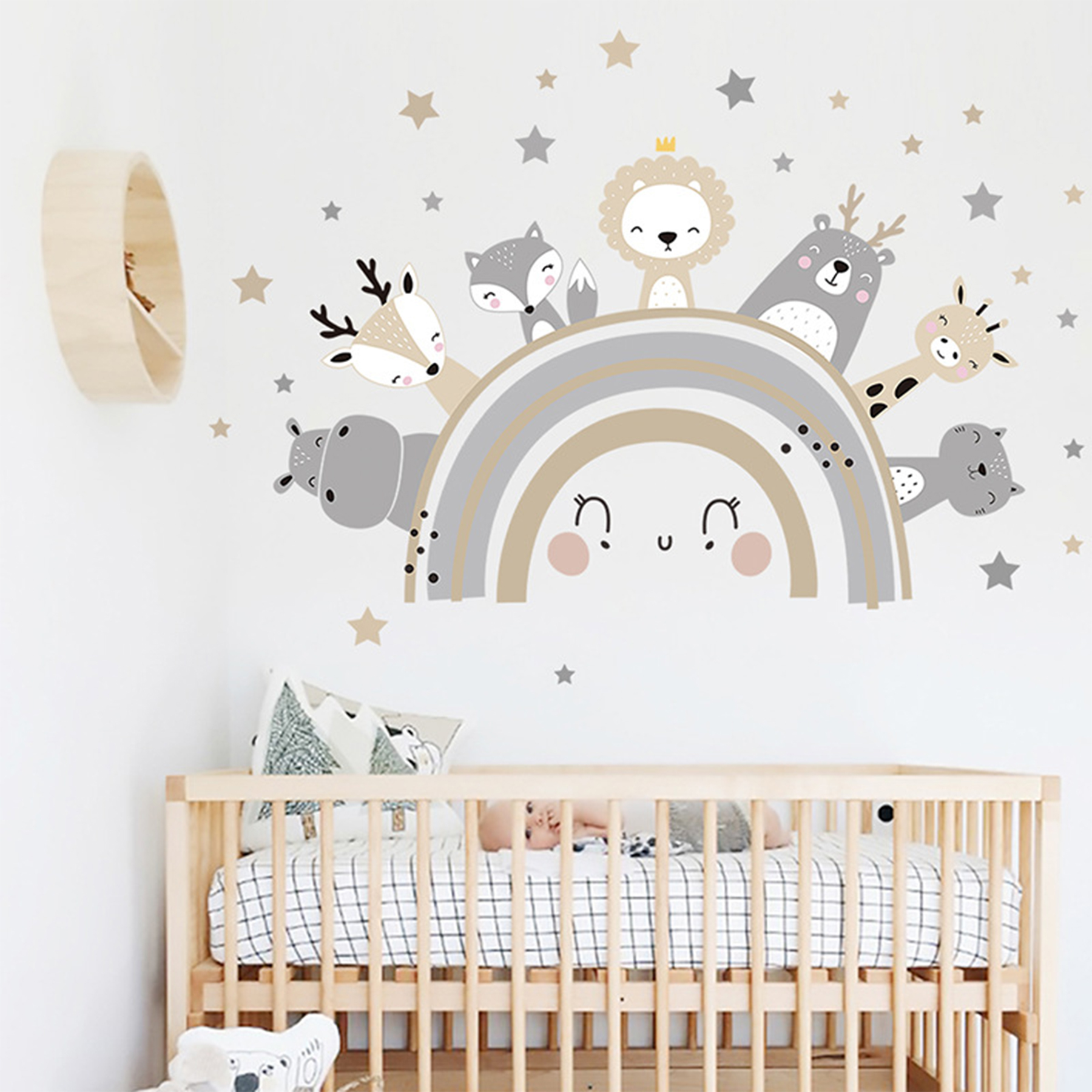 Sipo Αυτοκόλλητα Τοίχου Cute Animals 51x77εκ. Sipo SIP-WS63030 - Sipo - SIP-WS63030