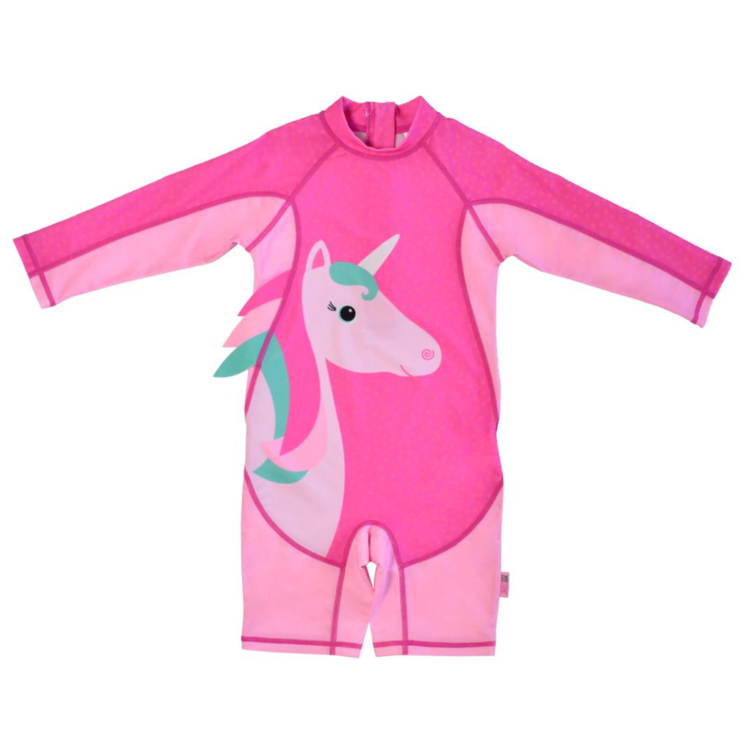 Ολόσωμο Μαγιό Surf Suit 12-24μηνών UPF50 Unicorn Zoocchini ZOO12416 (Μέγεθος: 12-24 Μηνών) - Zoocchini - ZOO12416-12-24M