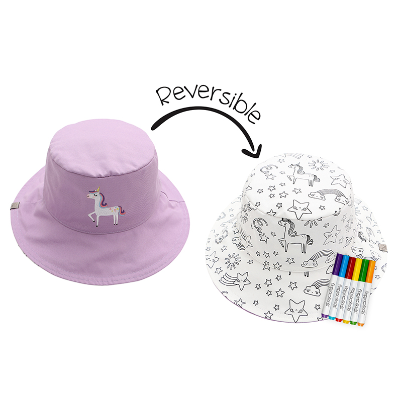 Καπέλο DIY Paint UPF50 4-6Ετών Unicorn FlapJackKids FJKCS905L (Μέγεθος: 4-6 Ετών) - FlapJackKids - FJKCS905L