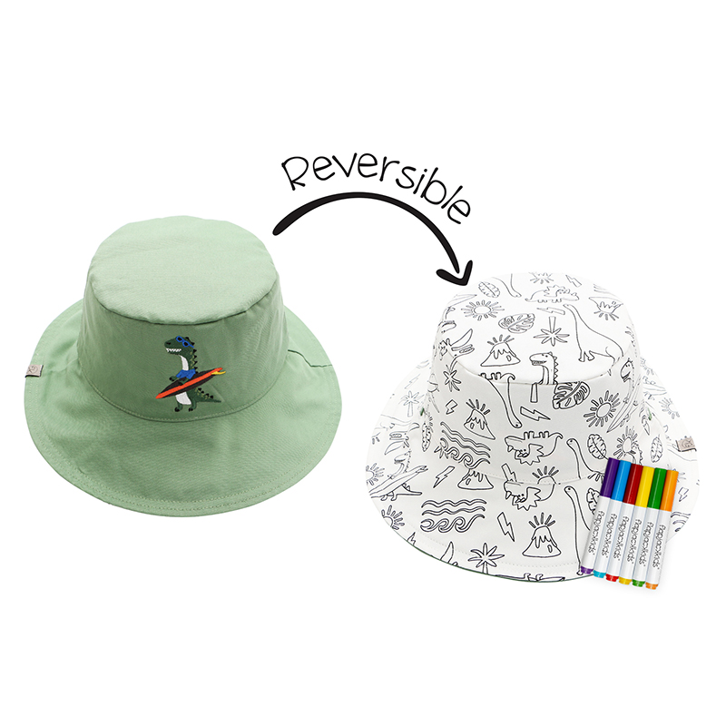 Καπέλο DIY Paint UPF50 3-4Ετών Dino FlapJackKids FJKCS908M (Μέγεθος: 3-4 Ετών) - FlapJackKids - FJKCS908M