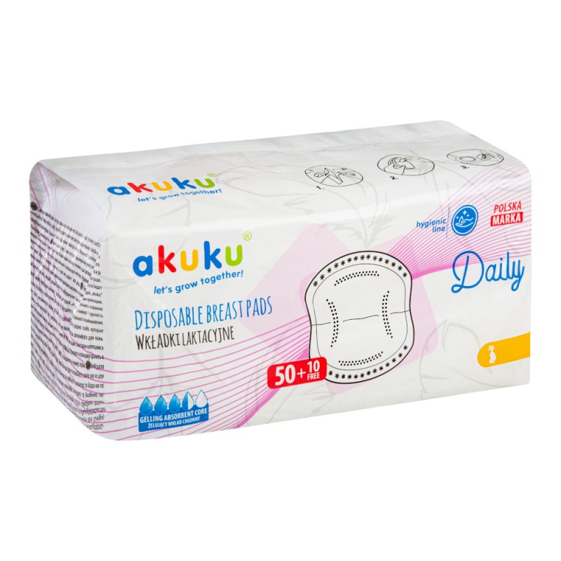 akuku Επιθέματα Μίας Χρήσης Σετ 60τμχ akuku A0160 - akuku - A0160