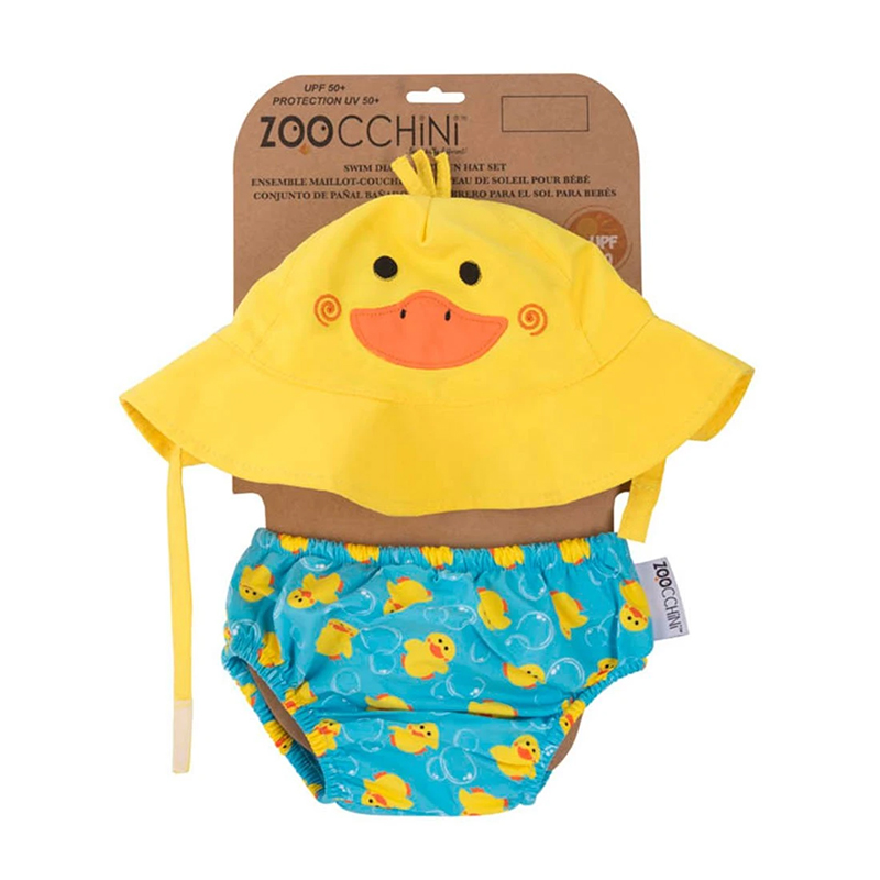 Σετ Μαγιό Πάνα Με Καπέλο UPF50 12-24μηνών Παπάκι Zoocchini ZOO1702L (Μέγεθος: 12-24 Μηνών) - Zoocchini - ZOO1702L