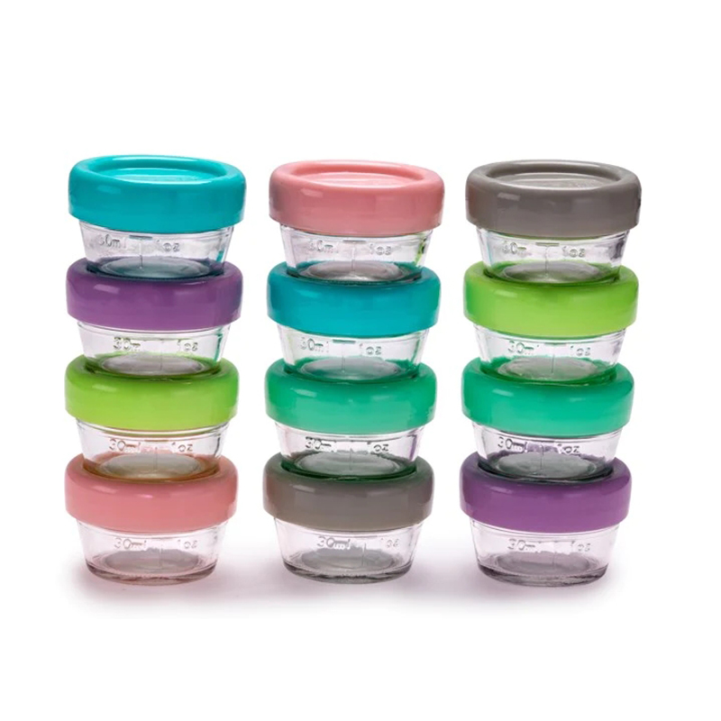Melii Σετ 12τμχ Δοχεία Γυάλινα Με Καπάκι 59ml Melii MEL16700 (Υλικό: Γυαλί) - Melii - MEL16700