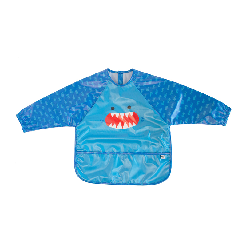 Σαλιάρα Με Μανίκια Sherman the Shark Zoocchini ZOO29102 (Χρώμα: Μπλε) - Zoocchini - ZOO29102