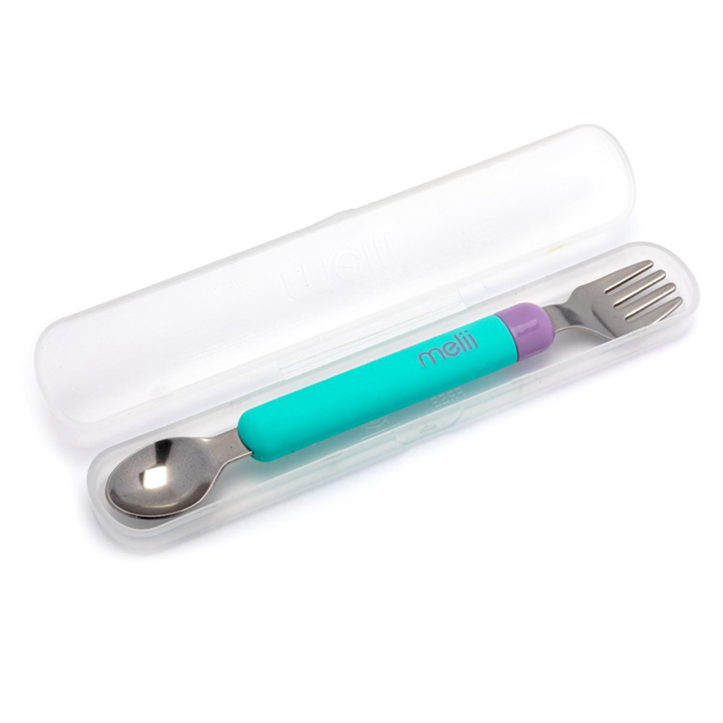 Melii Σετ Κουτάλι & Πιρούνι Σε Θήκη Ανοξείδωτο Spork On the Go Melii MEL11200 (Υλικό: Ανοξείδωτο) - Melii - MEL11200