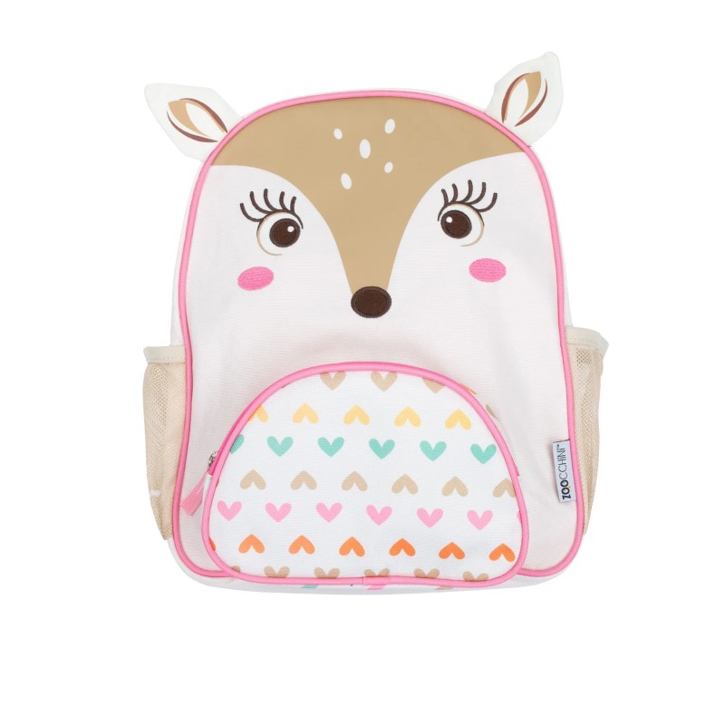 Zoocchini Backpack Φιλαράκια 26x10x33εκ. Fiona the Fawn Zoocchini ZOO28010 (Χρώμα: Λευκό) - Zoocchini - ZOO28010