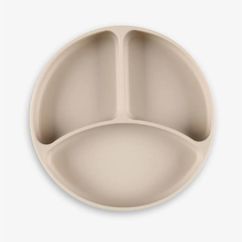 Minene Πιάτο Σιλικόνης Με Βεντούζα Light Brown Minene 13312011870OS (Υλικό: Σιλικόνη, Χρώμα: Μπεζ) - Minene - 13312011870OS