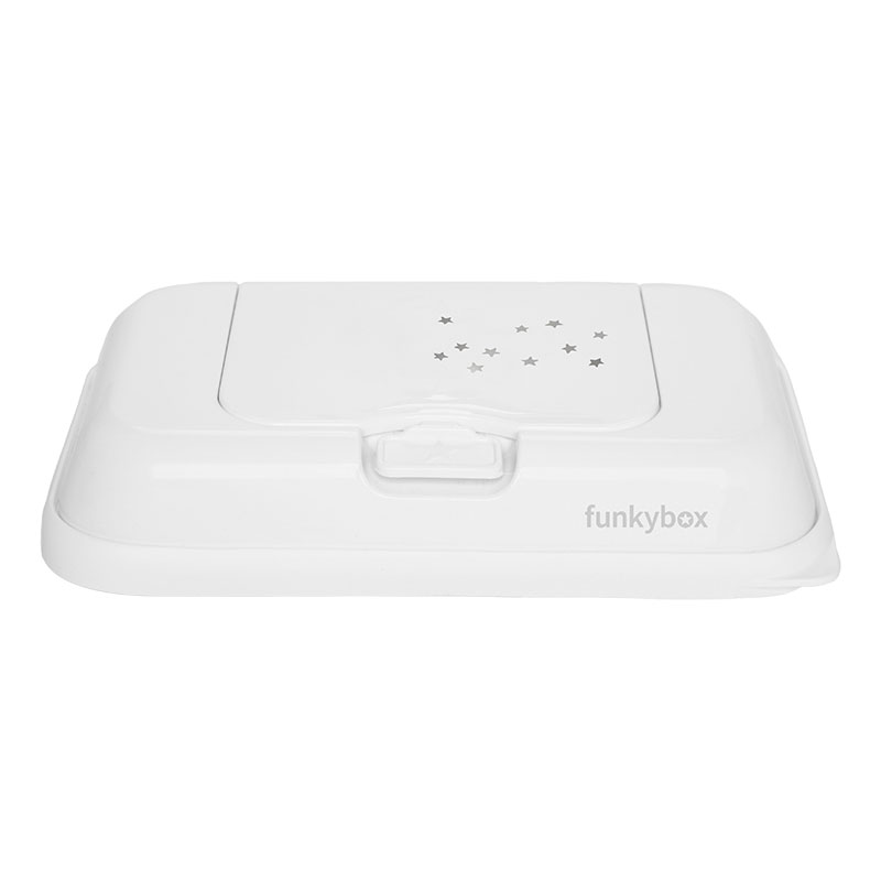Funkybox Θήκη Για Μωρομάντηλα To Go White Little Stars Funkybox FBTG36 (Χρώμα: Λευκό) - Funkybox - FBTG36