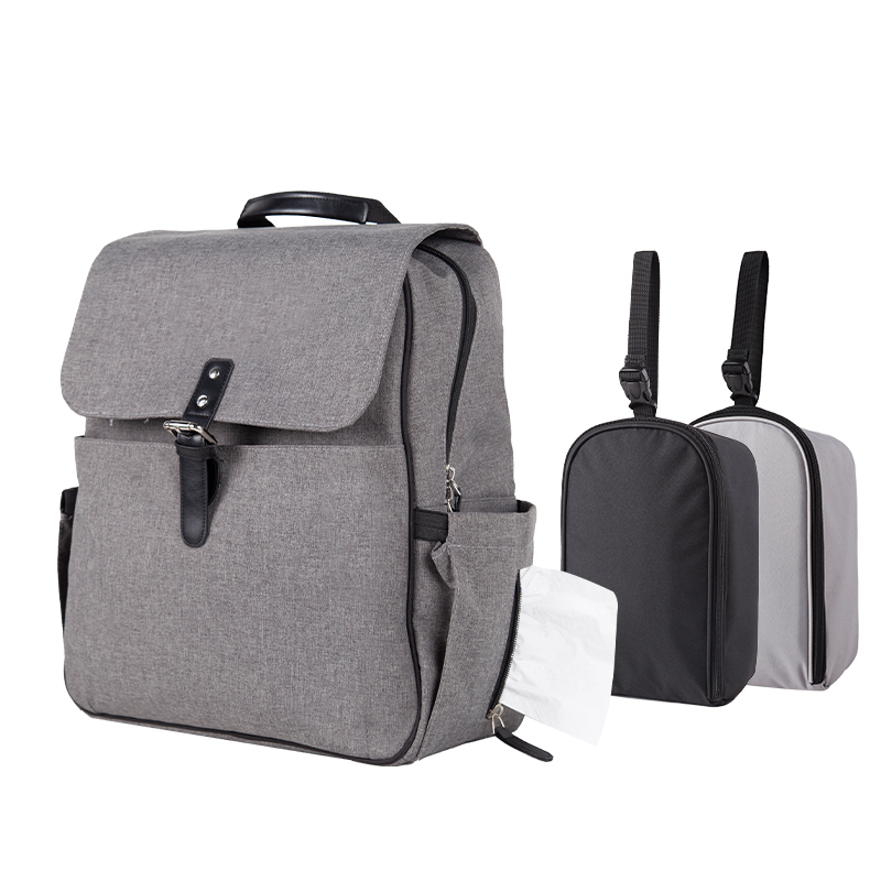 babywise Τσάντα Backpack 34x20x42εκ. Με Αλλαξιέρα Travel Mom Diaper Bag Babywise FEM-HD08B (Χρώμα: Γκρι) - babywise - FEM-HD08B