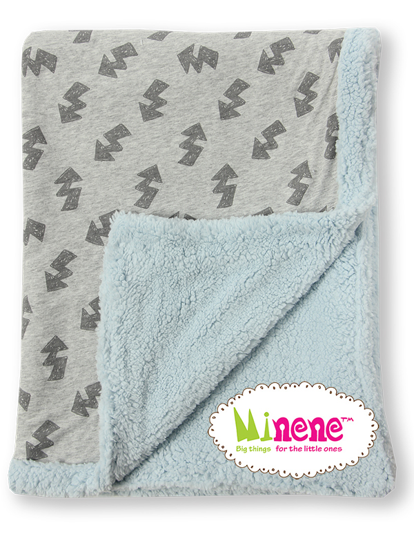 Κουβέρτα Λίκνου-Αγκαλιάς 75x100εκ. Fleece Luxurious Γκρ