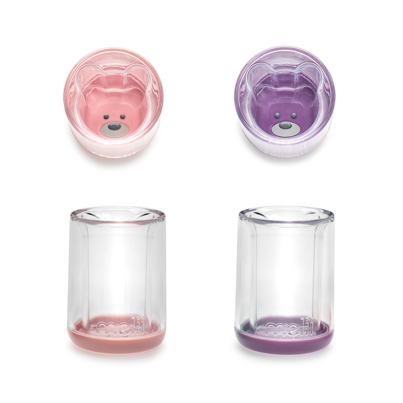 Melii Σετ Ποτήρια Με Διπλό Τοίχωμα 145ml Pink-Purple Melli MEL13555 (Χρώμα: Ροζ) - Melii - MEL13555