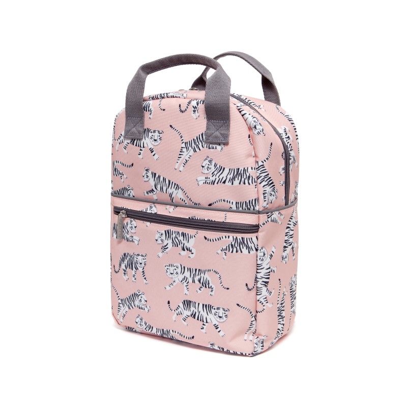 Petit Monkey Backpack Παιδικό 20x10x29εκ. Tigers White Petit Monkey PTM-BP6-S (Χρώμα: Λευκό) - Petit Monkey - PTM-BP6-S