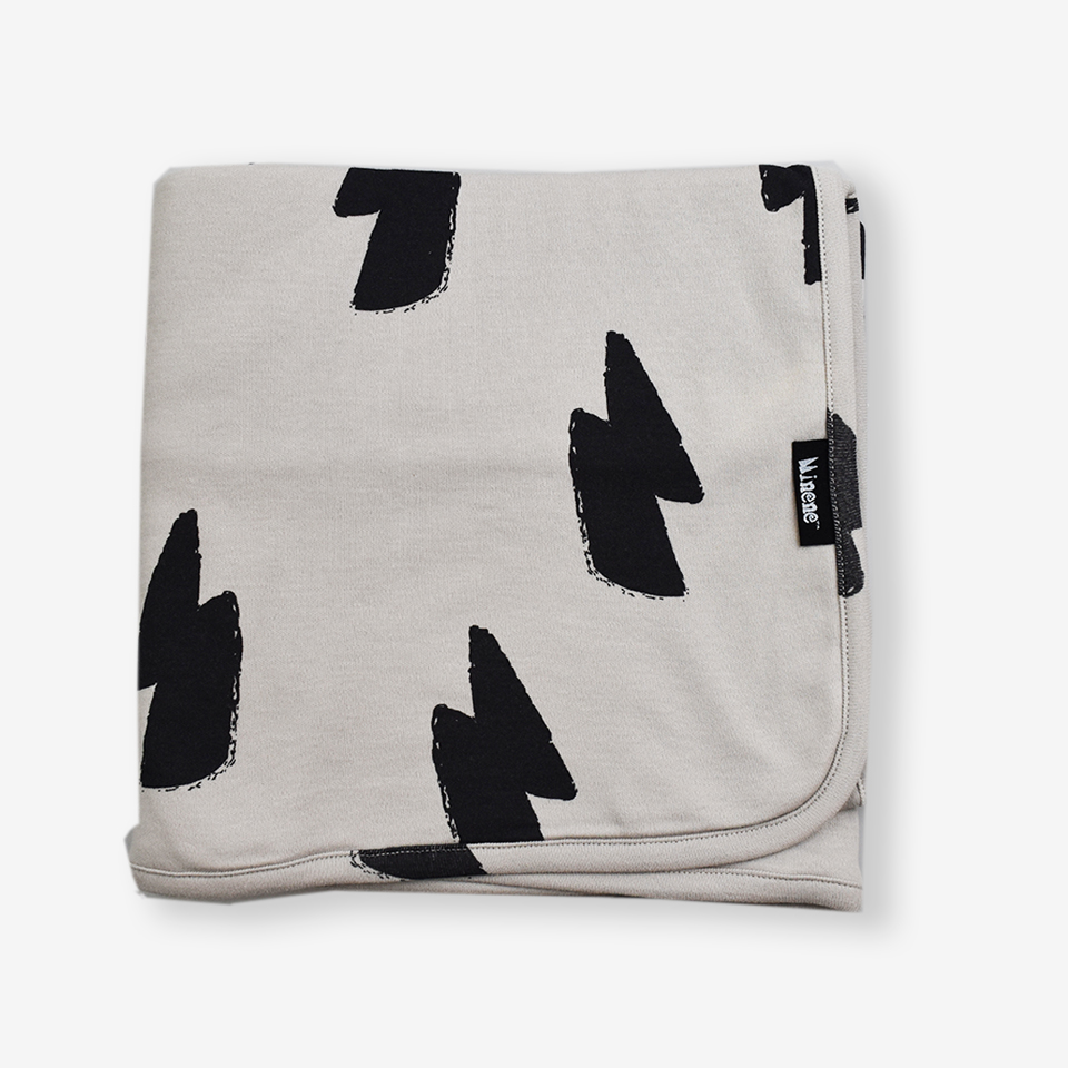 Κουβέρτα Λεπτή Βαμβακερή Λίκνου-Αγκαλιάς 80x80εκ. Πολλαπλών Χρήσεων Thunder Art Minene 11130002620OS (Ύφασμα: Βαμβάκι 100%, Χρώμα: Μαύρο, Μέγεθος: Λίκνου) - Minene - 11130002620OS