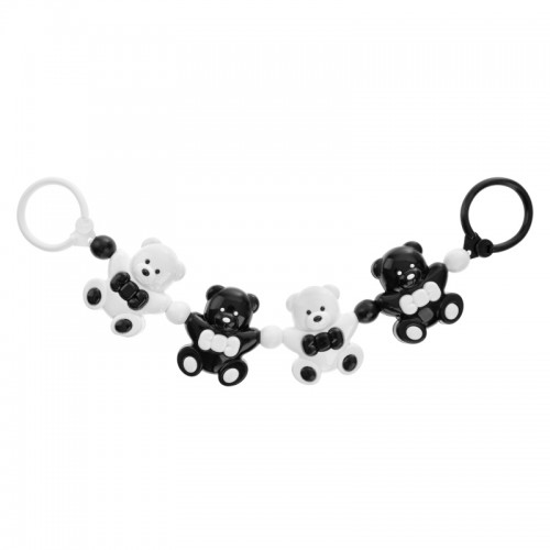 akuku Αλυσίδα Καροτσιού Αρκουδάκια Black-White akuku A0468 - akuku - A0468