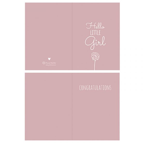 Proud mama Ευχετήρια Κάρτα Γέννησης Dusty Pink Proud mama PM-543 - Proud mama - PM-543
