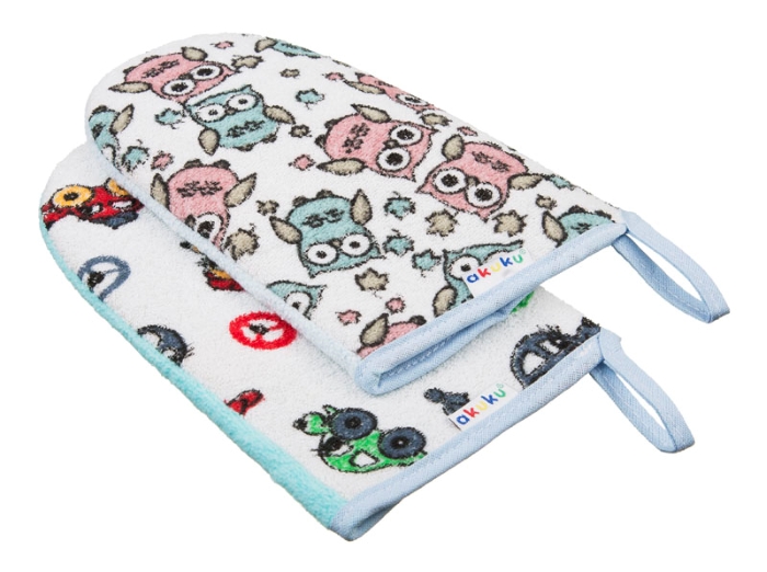 akuku Γάντι Μπάνιου Με Σχέδιο Αυτοκινητάκια A1143 - akuku - A1143