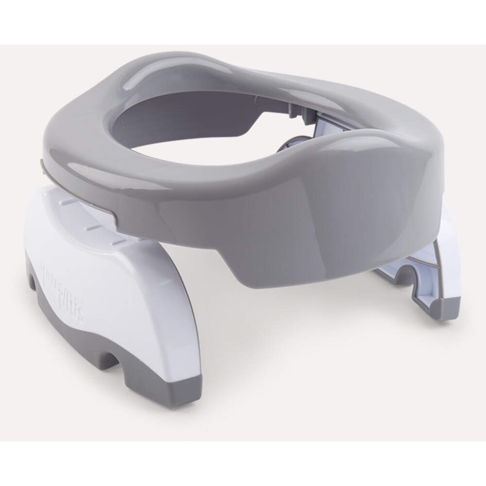 Potette Plus Γιο-γιο Ταξιδίου & Εκπαιδευτικό Κάθισμα Τουαλέτας Γκρι-Λευκό 2 Σε 1 Γιο-γιο Και Μειωτήρας Λεκάνης Potette plus 5600 (Χρώμα: Λευκό) - Potette Plus - 5600