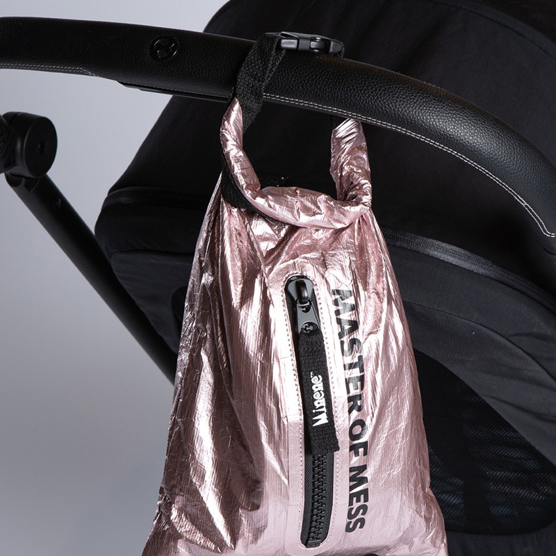Minene Τσαντάκι Βόλτας-Νεσεσέρ 22x36εκ. Master of Mess Metallic Pink Minene 19301002660OS (Χρώμα: Ροζ) - Minene - 19301002660OS