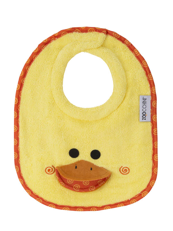 Σαλιάρα Βαμβακερή Puddles the Duck Zoocchini ZOO1801 (Ύφασμα: Βαμβάκι 100%, Χρώμα: Κίτρινο ) - Zoocchini - ZOO1801