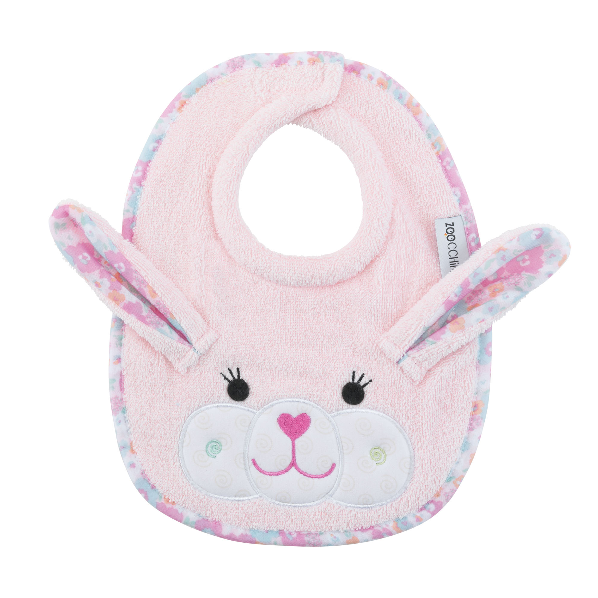 Σαλιάρα Βαμβακερή Beatrice the Bunny Zoocchini ZOO1810 (Ύφασμα: Βαμβάκι 100%, Χρώμα: Ροζ) - Zoocchini - ZOO1810