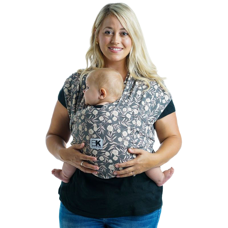 Baby K'tan Μάρσιπος Βαμβακερός Small Print Floral Garden Baby K’tan BKBC-FG-GP-S (Ύφασμα: Βαμβάκι 100%, Χρώμα: Λευκό, Μέγεθος: Small) - Baby K'tan - BKBC-FG-GP-S