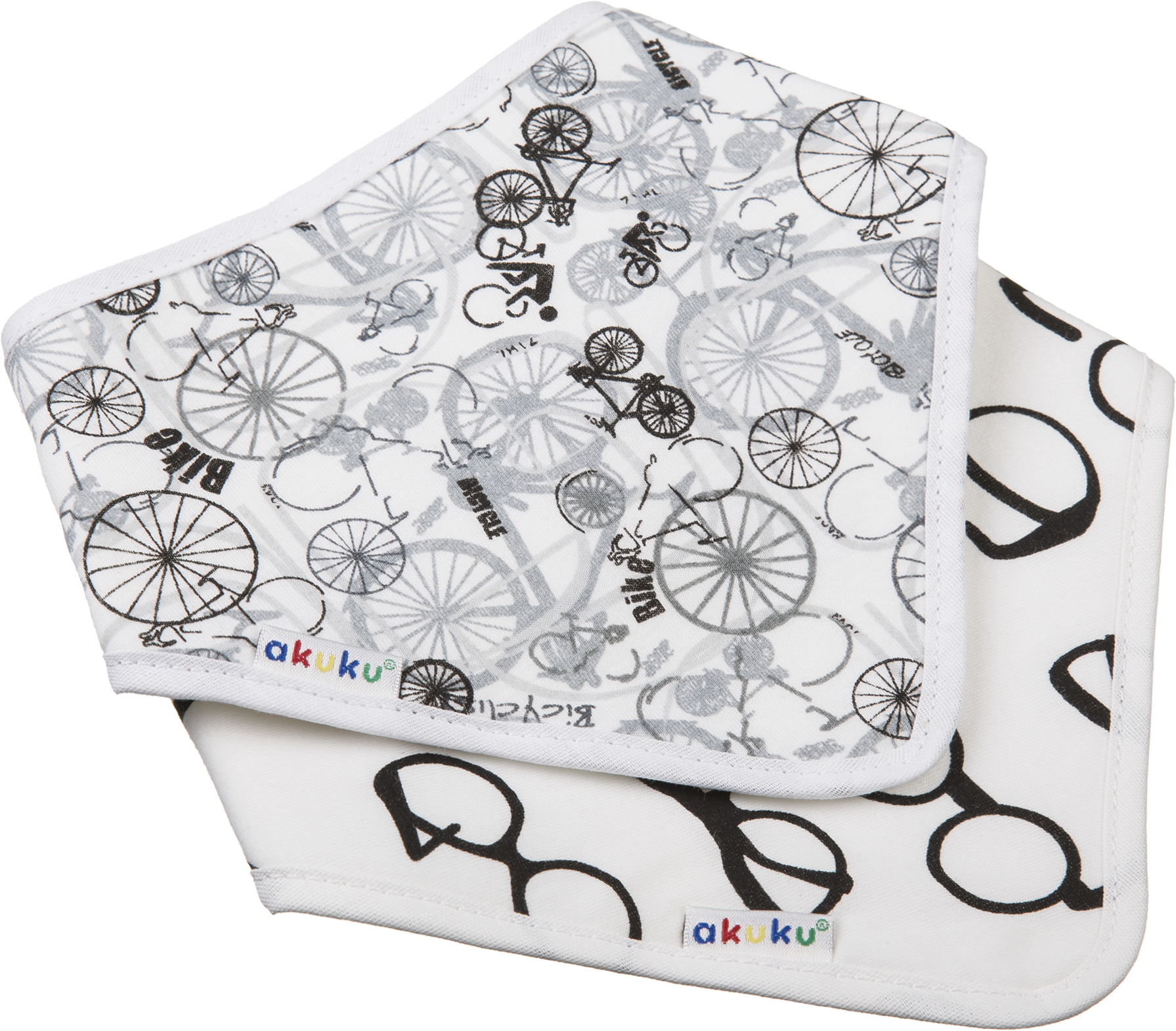 Σετ 2τμχ Σαλιάρα-Μπαντάνα Βαμβακερές Ποδήλατο/ Γυαλιά akuku A1474 (Ύφασμα: Βαμβάκι...