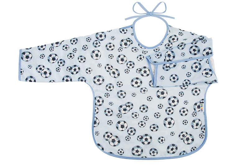 Σαλιάρα Αδιάβροχη Βαμβακερή Με Δέσιμο Και Μανίκι Ποδόσφαιρο akuku A1745...