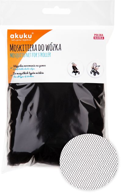 akuku Κουνουπιέρα Καροτσιού Μαύρη akuku A0446-BLACK - akuku - A0446-BLACK