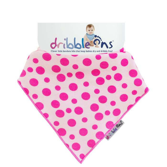 Sock ons Σαλιάρα-Μπαντάνα Βαμβακερή Dribble Sock ons DO-PINKSPOT (Ύφασμα: Βαμβάκι 100%, Χρώμα: Ροζ) - Sock ons - DO-PINKSPOT