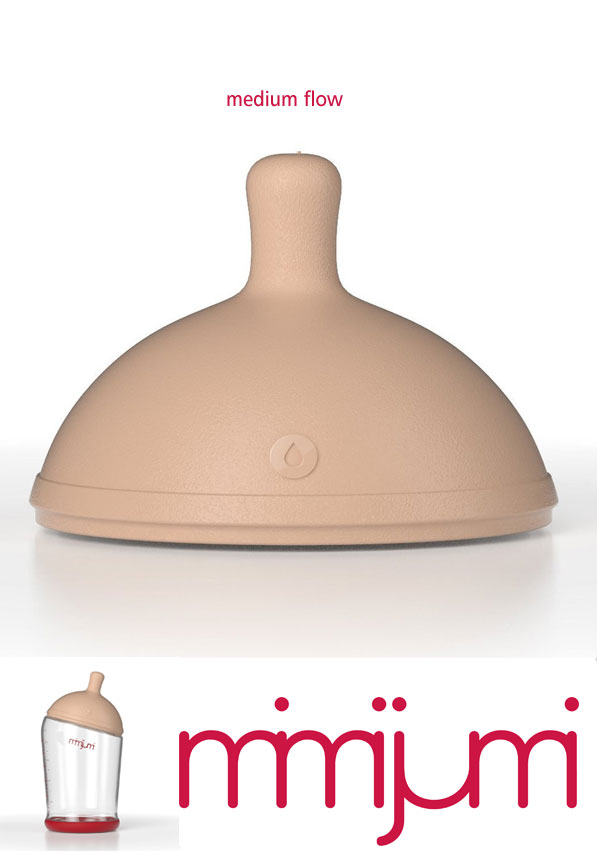 Θηλή Που Μοιάζει Με Το Στήθος - Ανταλλακτική Θηλή Αργής Ροής Mimijumi MJ-FR01 - Mimijumi - MJ-FR01