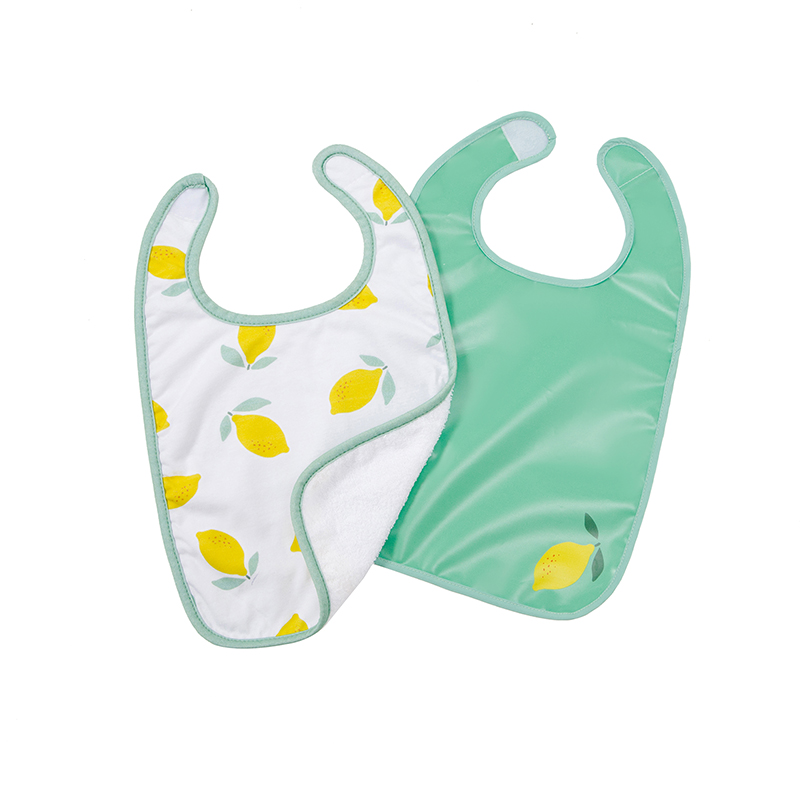 Baby to Love Σετ 2τμχ Σαλιάρα-Ποδιά Happy Lemon Baby To Love BTL304072 (Χρώμα: Λευκό) - Baby to Love - BTL304072
