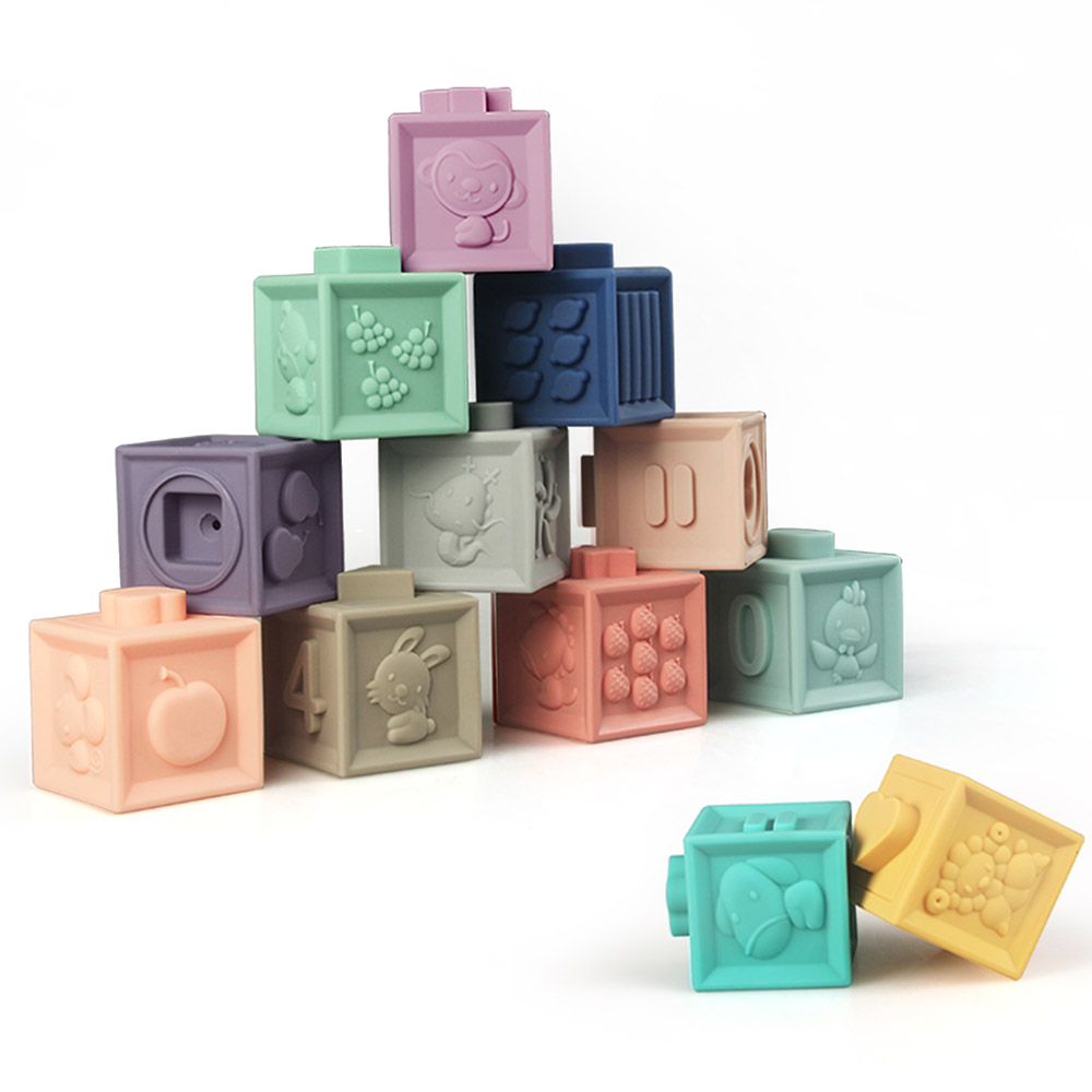 Baby to Love Εκπαιδευτικοί 3D Κύβοι Σετ 12τμχ Baby To Love BTL350543 - Baby to Love - BTL350543
