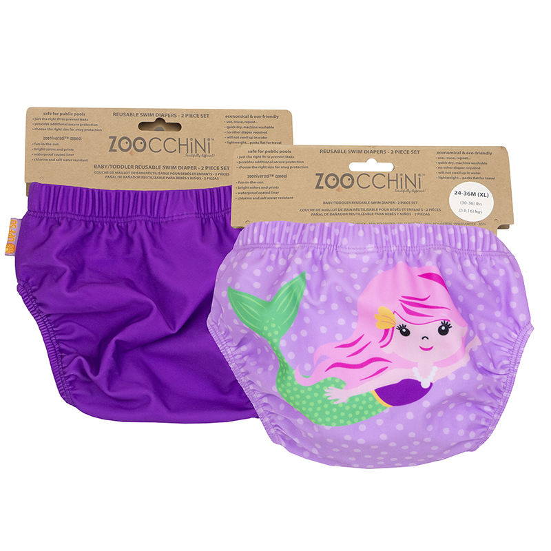 Σετ 2τμχ Μαγιό Πάνα 2-3 Ετών Mermaid Zoocchini ZOO12113 (Μέγεθος: 2-3 Ετών) - Zoocchini - ZOO12113-2T/3T