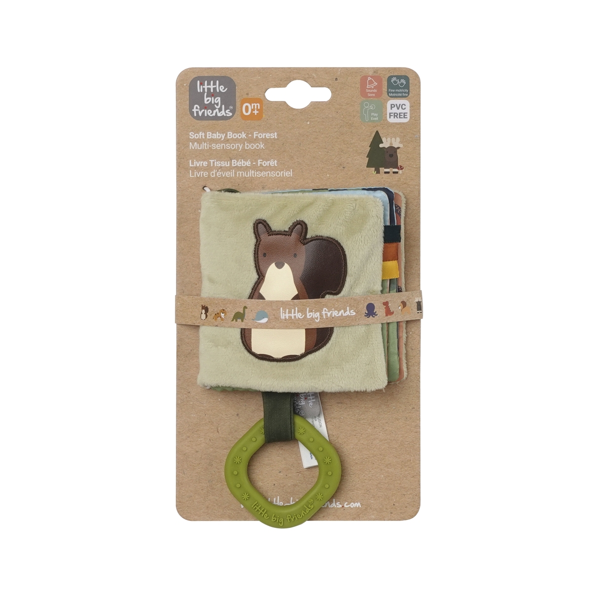Βιβλιαράκι Μαλακό Διαδραστικό για Βρέφη Forest Little Big Friends BTL305779 - Little Big Friends - BTL305779