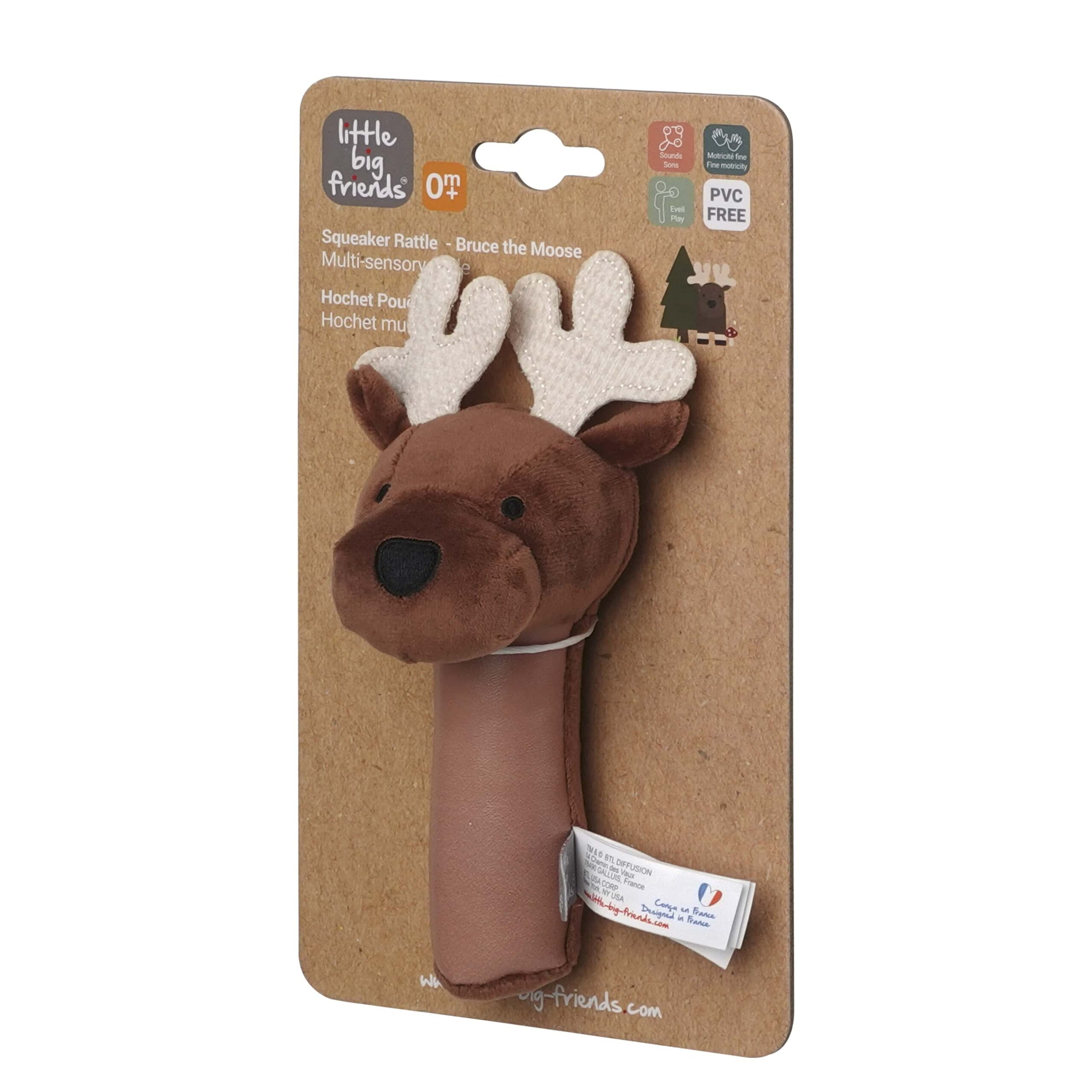 Κουδουνίστρα Squeaker Βελούδινη Forest Little Big Friends BTL304980 - Little Big Friends - BTL304980
