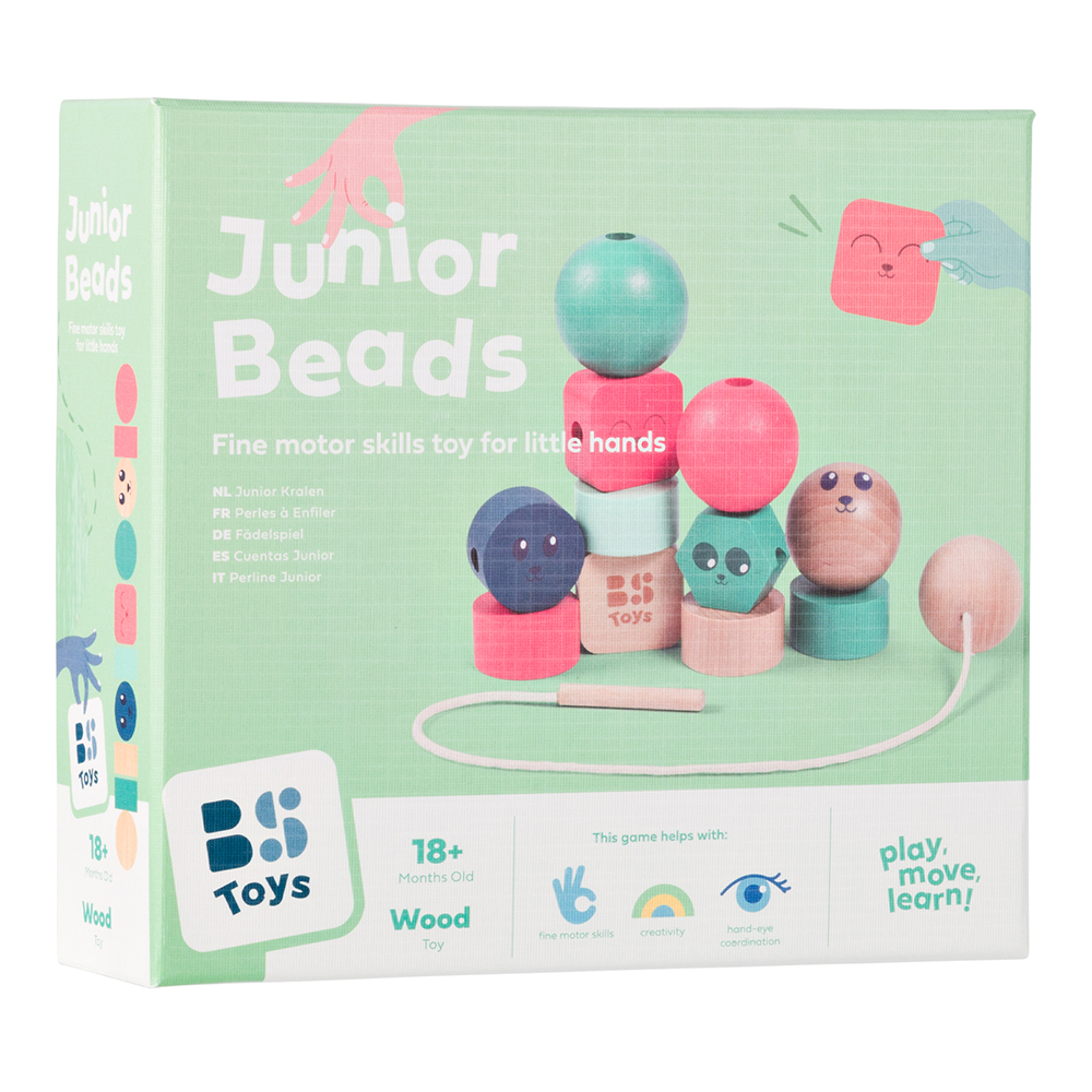 Ξύλινο Παιχνίδι Λεπτής Κινητικότητας Με Χάντρες Bs Toys GA533 - Bs Toys - GA533