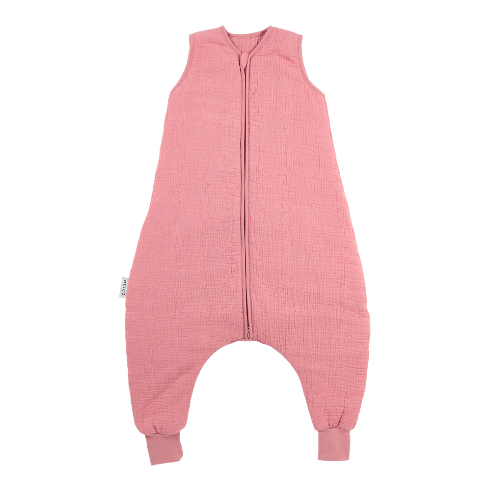 Υπνόσακος Βαμβακερός Με Ποδαράκια 2.0Tog 9-18 Μηνών/74-86εκ. Muslin Rose Meyco MEY-247.000.74.04 (Ύφασμα: Βαμβάκι 100%, Χρώμα: Ροζ, Μέγεθος: 9-18 Μηνών) - Meyco - MEY-247.000.74.04