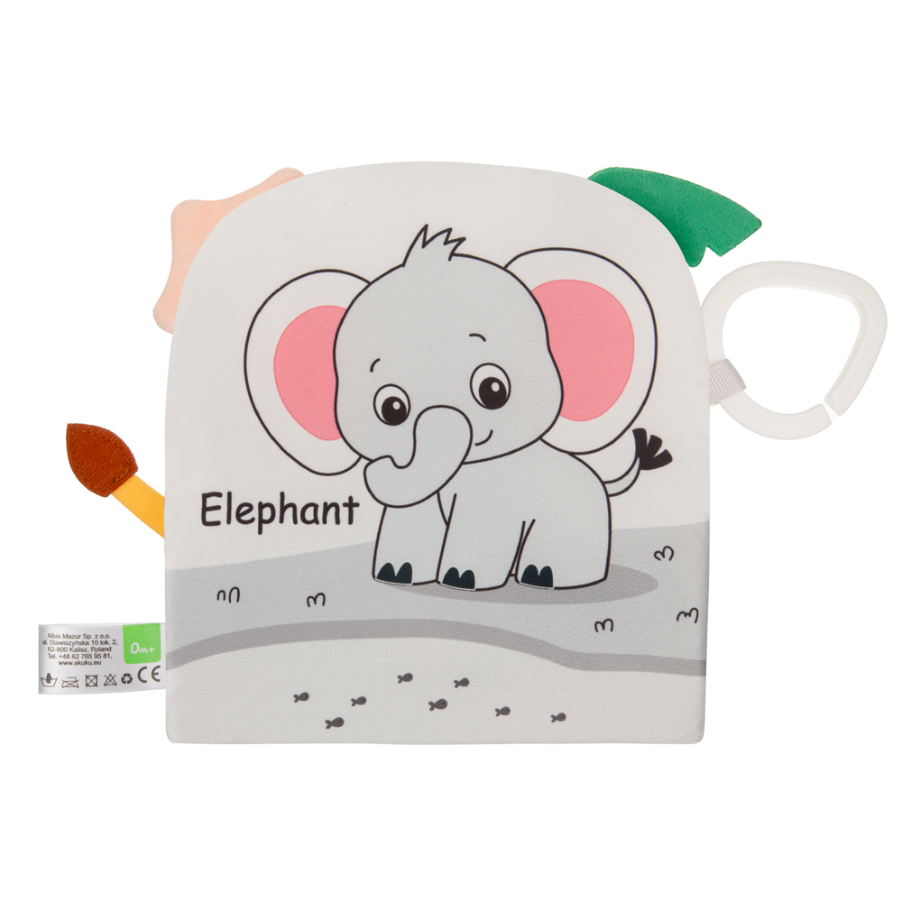 Μαλακό Αισθητηριακό Βιβλιαράκι Zoo akuku A0704 - akuku - A0704