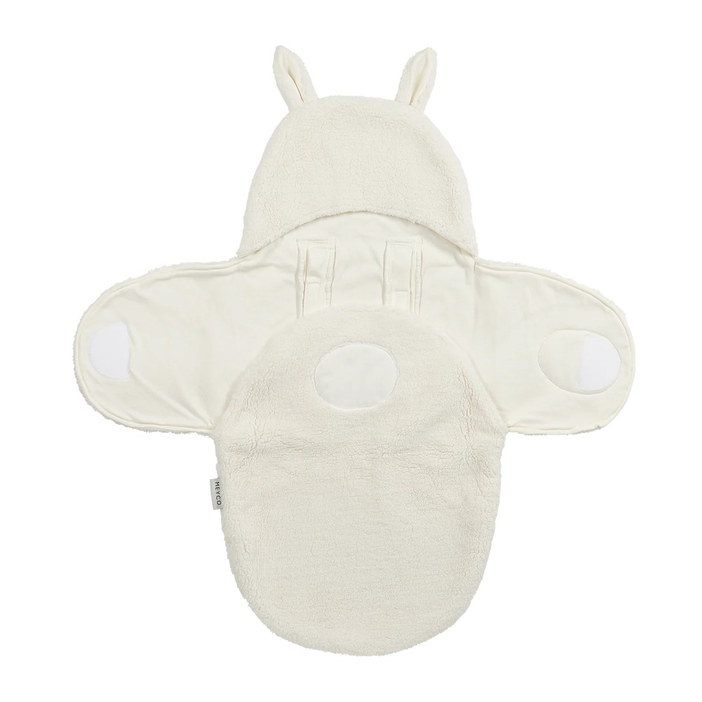 Meyco Wrap Κουβερτούλα Teddy για τη βόλτα Rabbit Natural MEY-296.241.76.00 - OEM - MEY-296.241.76.00
