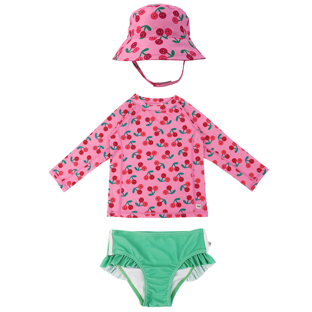 Σετ Μαγιό Με Bucket Καπέλο Και Μπλούζα UV 2 Ετών Cherry Zoocchini ZOO16021 (Μέγεθος: 2 Ετών) - Zoocchini - ZOO16021-2T