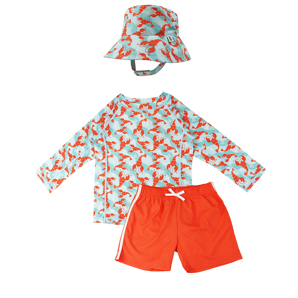 Σετ Μαγιό Με Bucket Καπέλο Και Μπλούζα UV 2 Ετών Lobster Zoocchini ZOO16019 (Μέγεθος: 2 Ετών) - Zoocchini - ZOO16019-2T