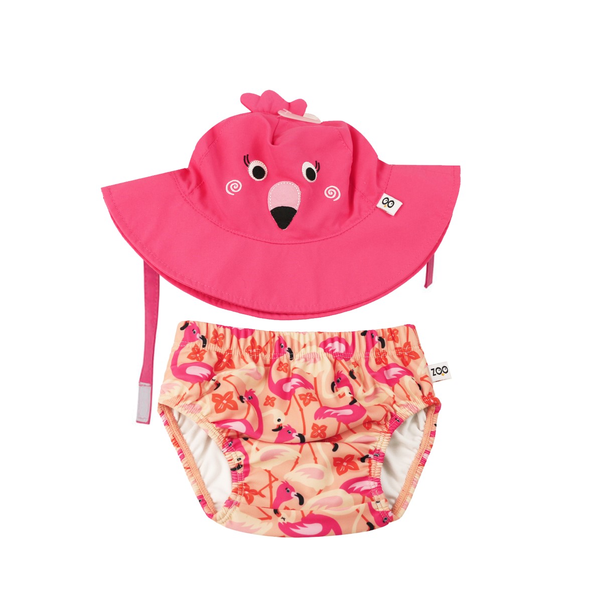 Σετ Μαγιό Πάνα Με Καπέλο UPF50 12-24μηνών Franny the Flamingo Zoocchini ZOO12022L (Μέγεθος: 12-24 Μηνών) - Zoocchini - ZOO12022L