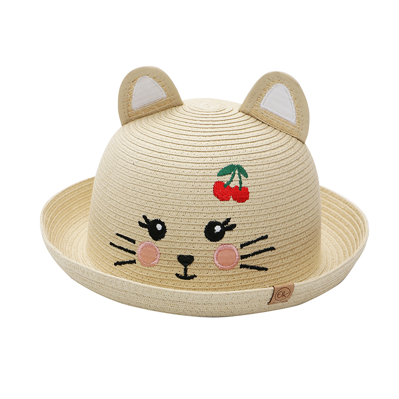 Καπέλο Ψάθινο UPF50 4-6Ετών Cat FlapjackKids FJKST846L (Μέγεθος: 4-6 Ετών) - FlapJackKids - FJKST846L